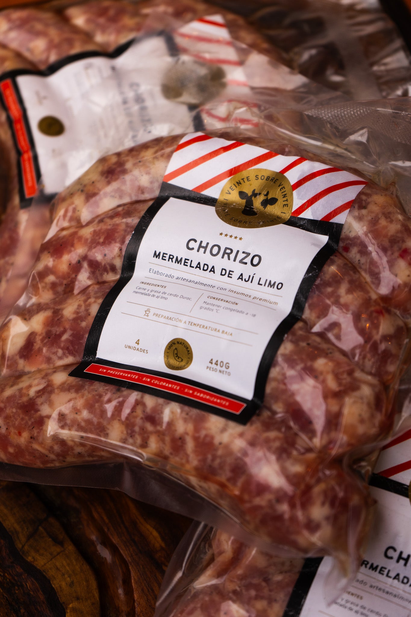 Chorizo 20 sobre 20 -  4 Unidades